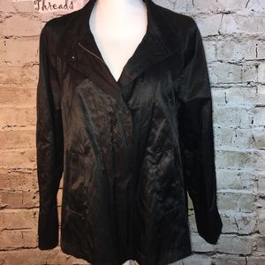 Live A Little LAL Black Zip Up Jacket